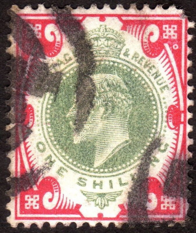 1902, Great Britain, 1Sh, Used, Sc 138, Sg 257