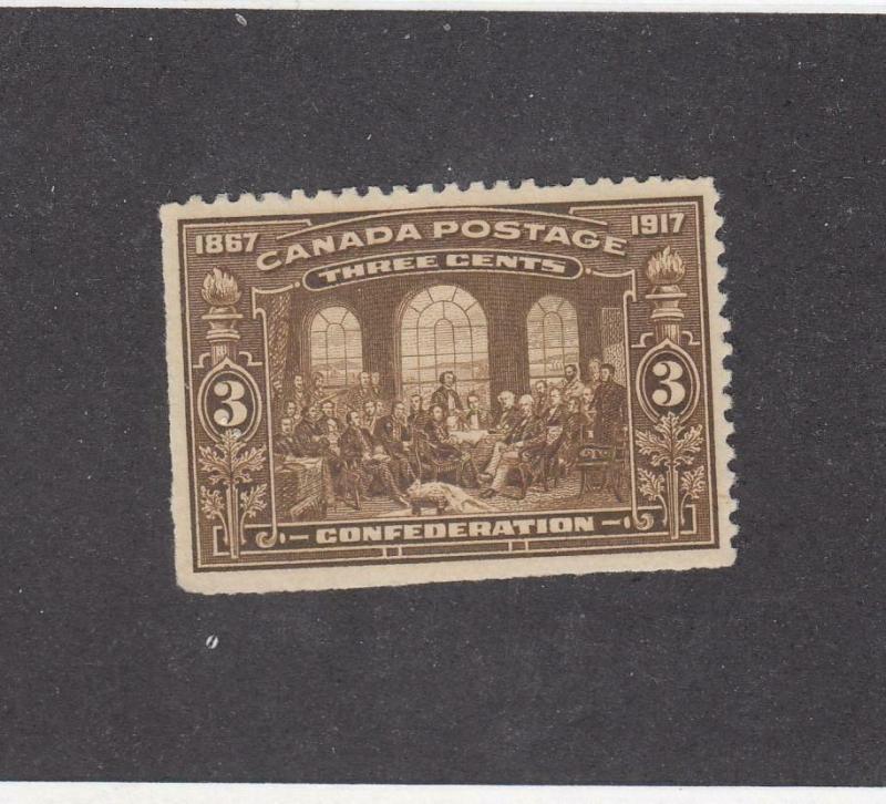 CANADA (MK3300) # 135  VF-MNH  3cts  1917 FATHERS OF CONFEDERATION CAT VAL $210