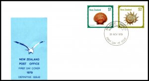 New Zealand 696-697 Seashells U/A FDC