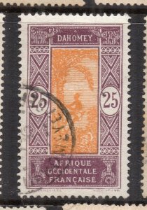 French Dahomey 1920s Early Issue Fine Used 25c. NW-231283