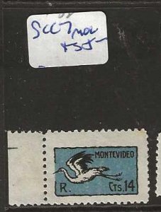 URUGUAY  SC C7  AIRMAIL   MONTEVIDEO      MOG           P0914A H