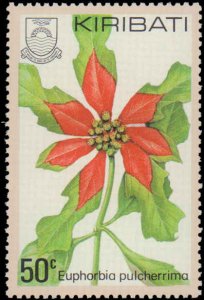 Kiribati #365-368, Complete Set(4), 1981, Flowers, Never Hinged