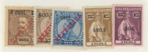 Angola #224/229 Unused Single