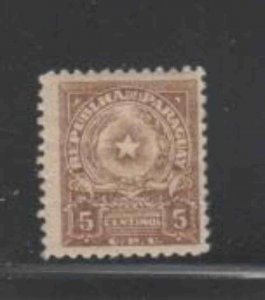 PARAGUAY #430 1946 5c COAT OF ARMS MINT VF NH O.G