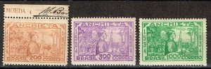 Brazil 1934,Sc.#394-5, 397 MNH,