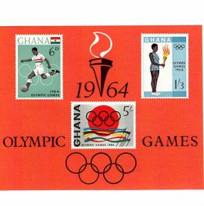 Ghana 1962 Sc 184a Olympic Games Souvenir Mini-sheet MNH