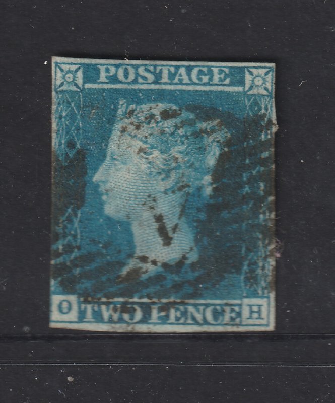 Great Britain a used QV 2d imperf from 1841