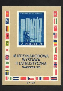 Poland 1955 - MNH - Souvenir Sheet - Scott #B105