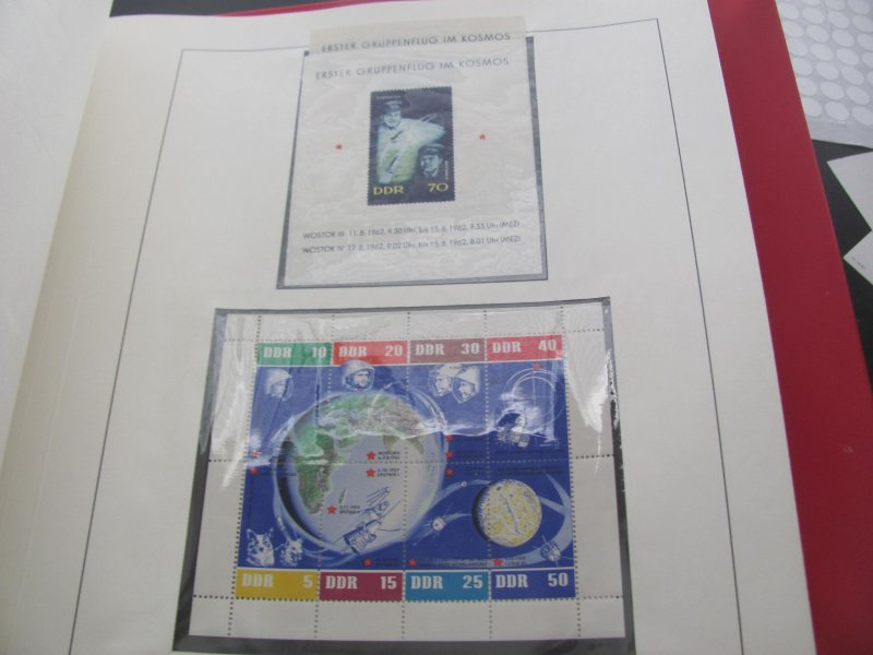 GERMANY DDR MNH 1949-1960+OFFICIALS LINDNER ALBUM COMPLETE XF (196)
