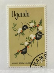 Uganda 1969 Scott 124 used - 1sh, Flowers, Acacia drepanolobium