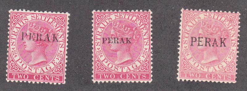 Malaya-Perak - 1886-90 - SC 7-10 - LH