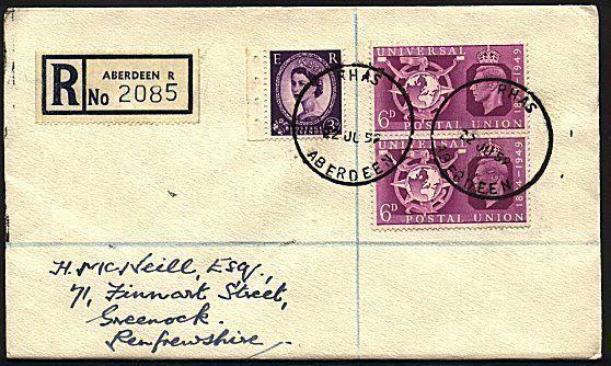 GB SCOTLAND 1959 Registered cover Aberdeen Royal Highland Show skeleton....93058