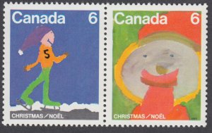 Canada - #675a Christmas - Se-Tenant Pair - MNH