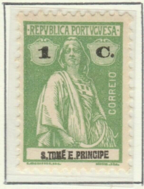 Portugal ST. THOMAS AND PRINCE ISLANDS 1914/22/26 1c Perf 111⁄2MH* A5P61F4-