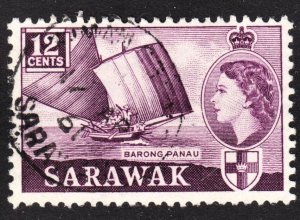 Sarawak Scott 203 F to VF used.  FREE...