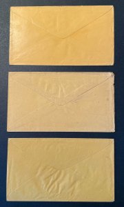 3 different covers with US Stamp #65