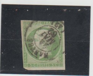 France  Scott#  13  Used  (1854 Napoleon III)