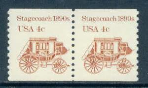 2228 4c Stagecoach Fine MNH DG Pair