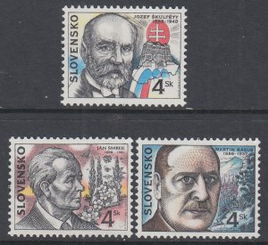 Slovakia 293-295 MNH VF