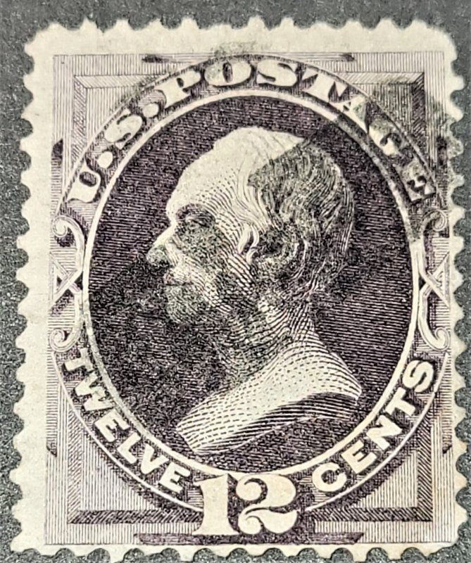 U.S. Stamp # 151, 12 Cent Clay, Used, F-VF, SCV $130.00