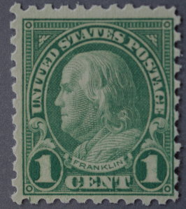 United States #581 One Cent Franklin MNH