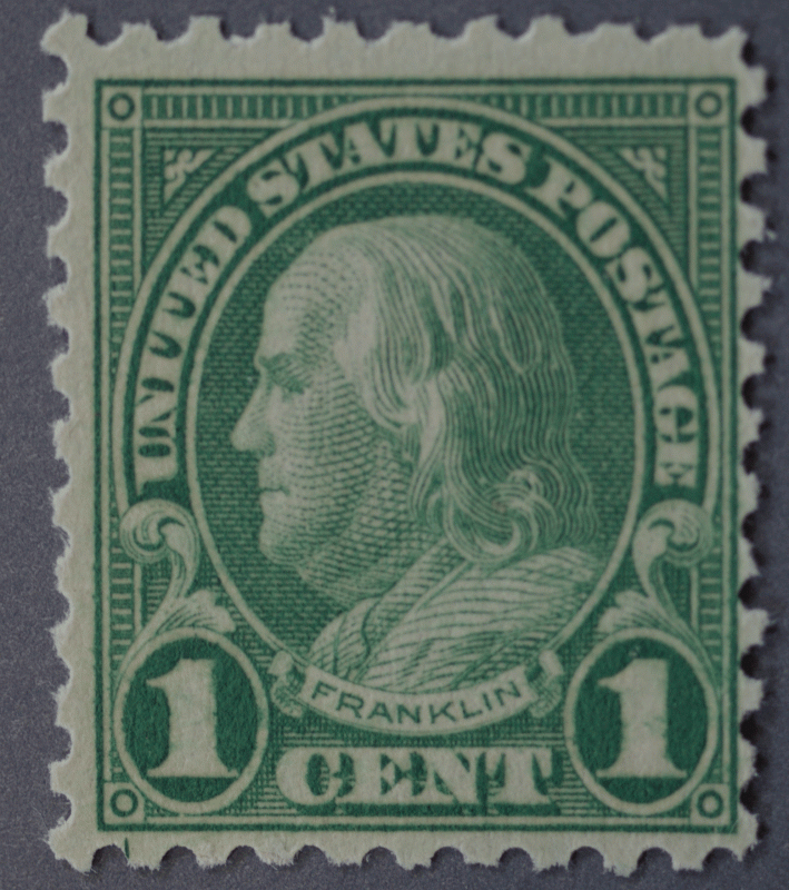 United States #581 One Cent Franklin MNH