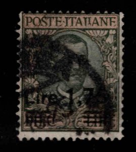 Italy Scott 158 Used surcharged stamp CV$32 Heavy Cancel
