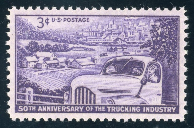 US Stamp #1025 50th Anniv Trucking 3c - PSE Cert - SUP 98 - MNH - SMQ $50.00