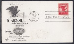 United States Scott C67 Art Craft FDC - 1963 Airmail Issue