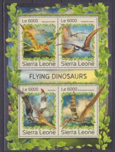 2016 Sierra Leone 7948-51KL Dinosaurs 11,00 €