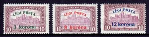 Hungary - Scott #C3-C5 - MH - Short perfs LL #C5 - SCV $4.20