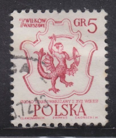 Poland 1334 Arms of Warsaw 1965