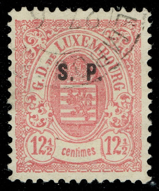 [sto733] LUXEMBOURG 1881 Scott#O48 used cv:225€/$260 Signed Brun Paris