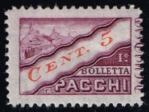 San Marino #Q16 Parcel Post Left Half; Unused