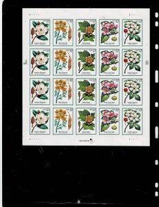 Flowering Trees 32c US Postage Sheet 3193-97 VF MNH
