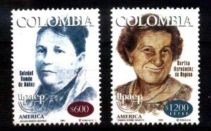 #1937 COLOMBIA 1999,UPAEP AMERICA WOMEN YV 1092AE993 Mi 2113-4 MNH