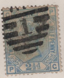 68 SG142 Plate 19  2 1/2d Blue P-G
