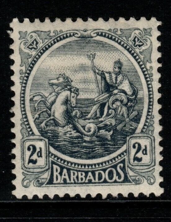 BARBADOS SG221 1921 2d GREY MTD MINT