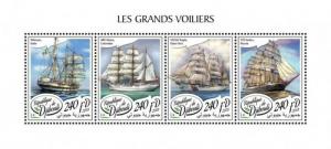 Djibouti - 2018 Tall Ships on Stamps - 4 Stamp Sheet - DJB18106a