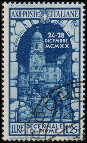 Italy 318 - Used - 1.25L St. Vito's Tower (1934) (cv $6.50)