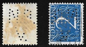 Netherlands Perfin N.B._V. on Scott # 283. All Additional Items Ship Free.