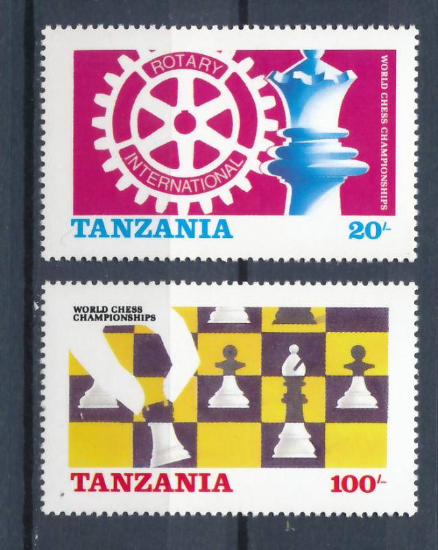 Tanzania 1986 Scott 304 & 305 MNH, World Chess Championship