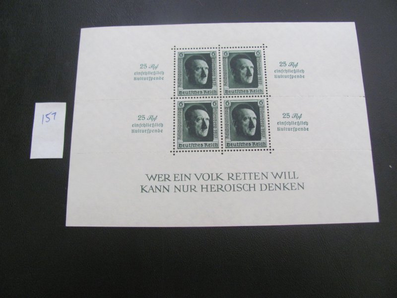 Germany 1937 MNH SC B106 SS XF 320 EUROS (157)