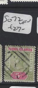 TURKS ISLANDS (P1805BB)  QV  5D   SG 72   VFU 
