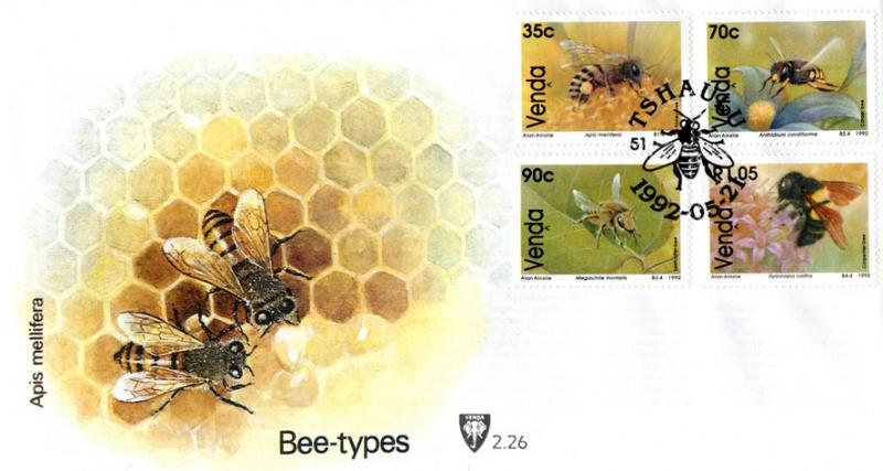 Venda - 1992 Bees FDC SG 235-238