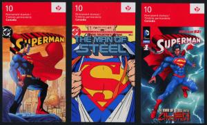 Canada 2683a set of 5 Booklet covers MNH Superman, Cartoons