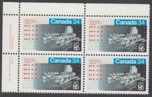 Canada - #1078 EXPO 86 Plate Block - MNH