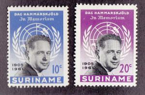 Suriname Scott #301-302 MH