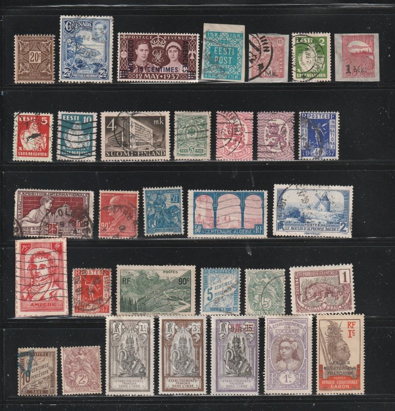 Worldwide Collection S Pre 1941 - 4 scans - All the stamps are in the scans.