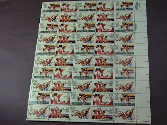 U.S.# C109-C112(C112a)-MINT/NH-PANE OF 50---SUMMER OLYMPICS---AIR-MAIL----1983